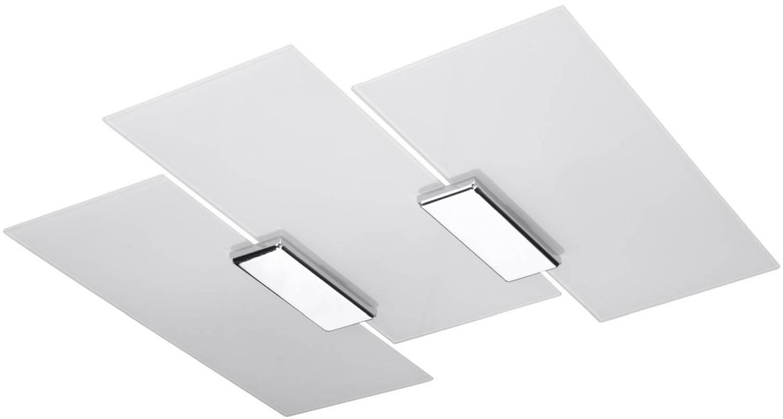 Sollux Lighting Fabiano plafonnier 3x60 W blanc-chrome SL.0198