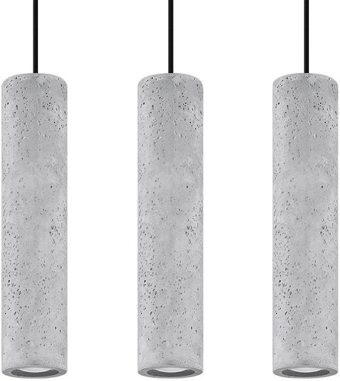 Sollux Lighting Luvo lampe suspendue 3x40 W gris/cendre SL.0655
