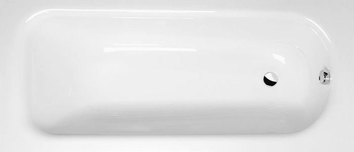 Polysan Laura baignoire rectangulaire slim 160x70 cm blanc 24611S