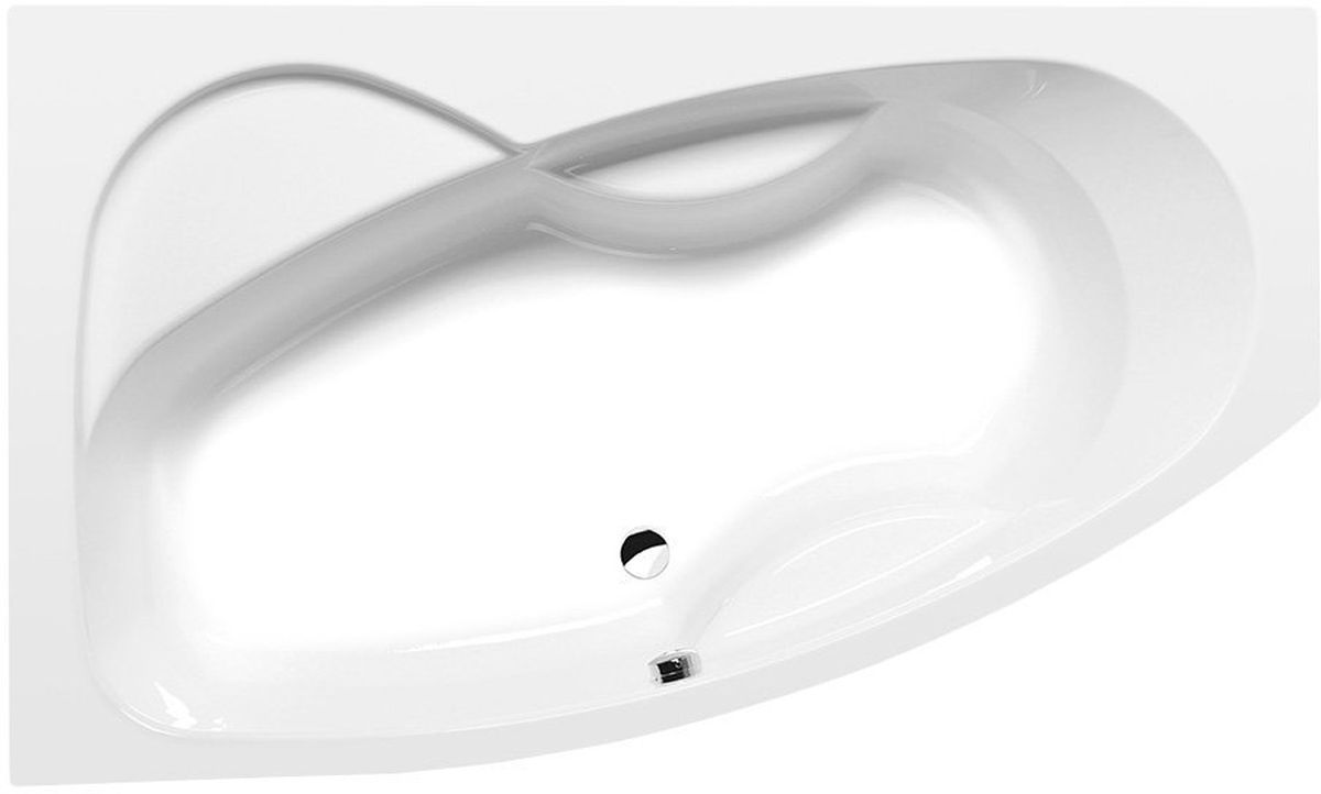 Polysan Mamba baignoire d’angle 170x100 cm côté gauche blanc 76111