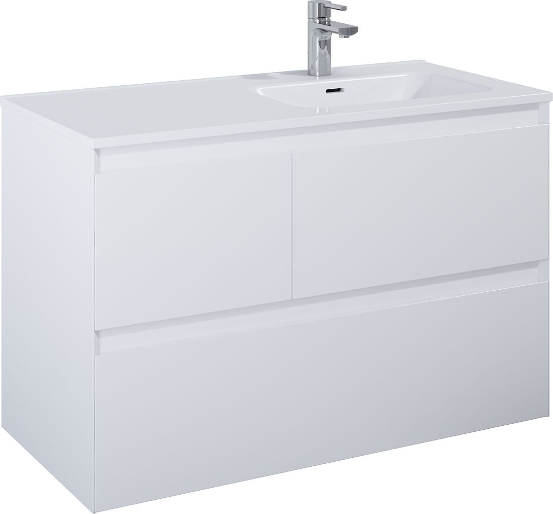 Elita Split armoire 100x45.8x63.5 cm sous-lavabo suspendu blanc RE011005155290