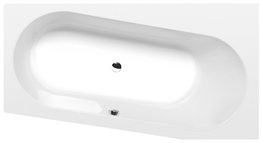 Polysan Astra baignoire d’angle 165x90 cm côté droit blanc 31611
