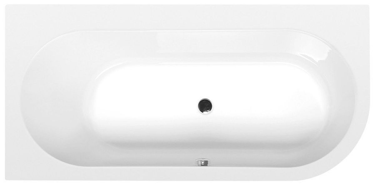 Polysan Astra baignoire d’angle 165x80 cm côté gauche blanc 33611