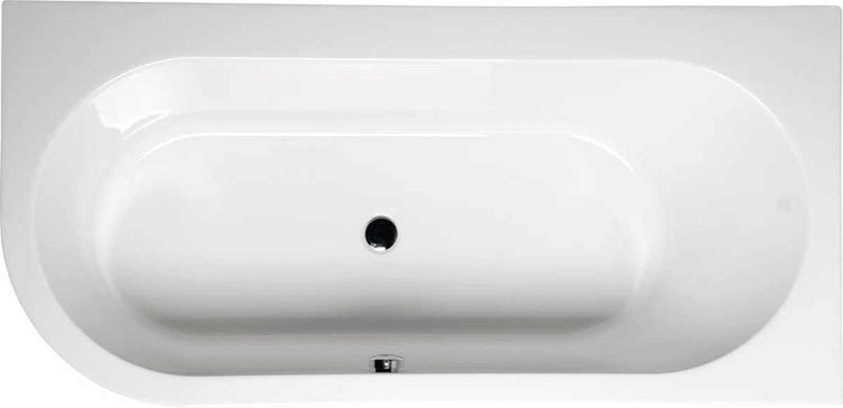 Polysan Astra baignoire d’angle 165x80 cm côté droit blanc 34611