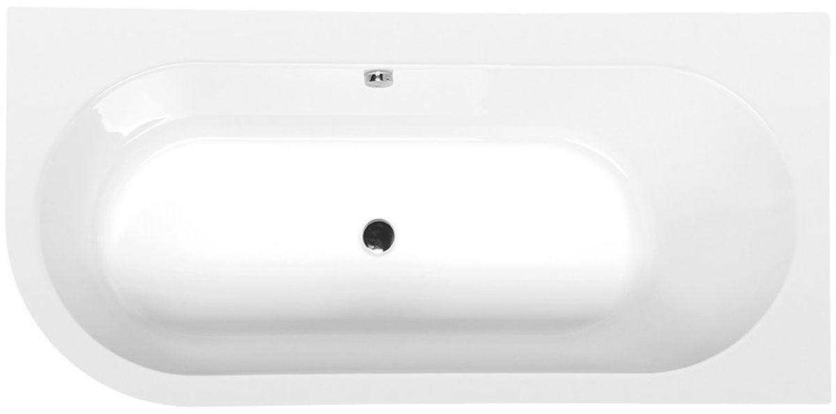 Polysan Astra baignoire d’angle 160x75 cm côté droit blanc 34611M
