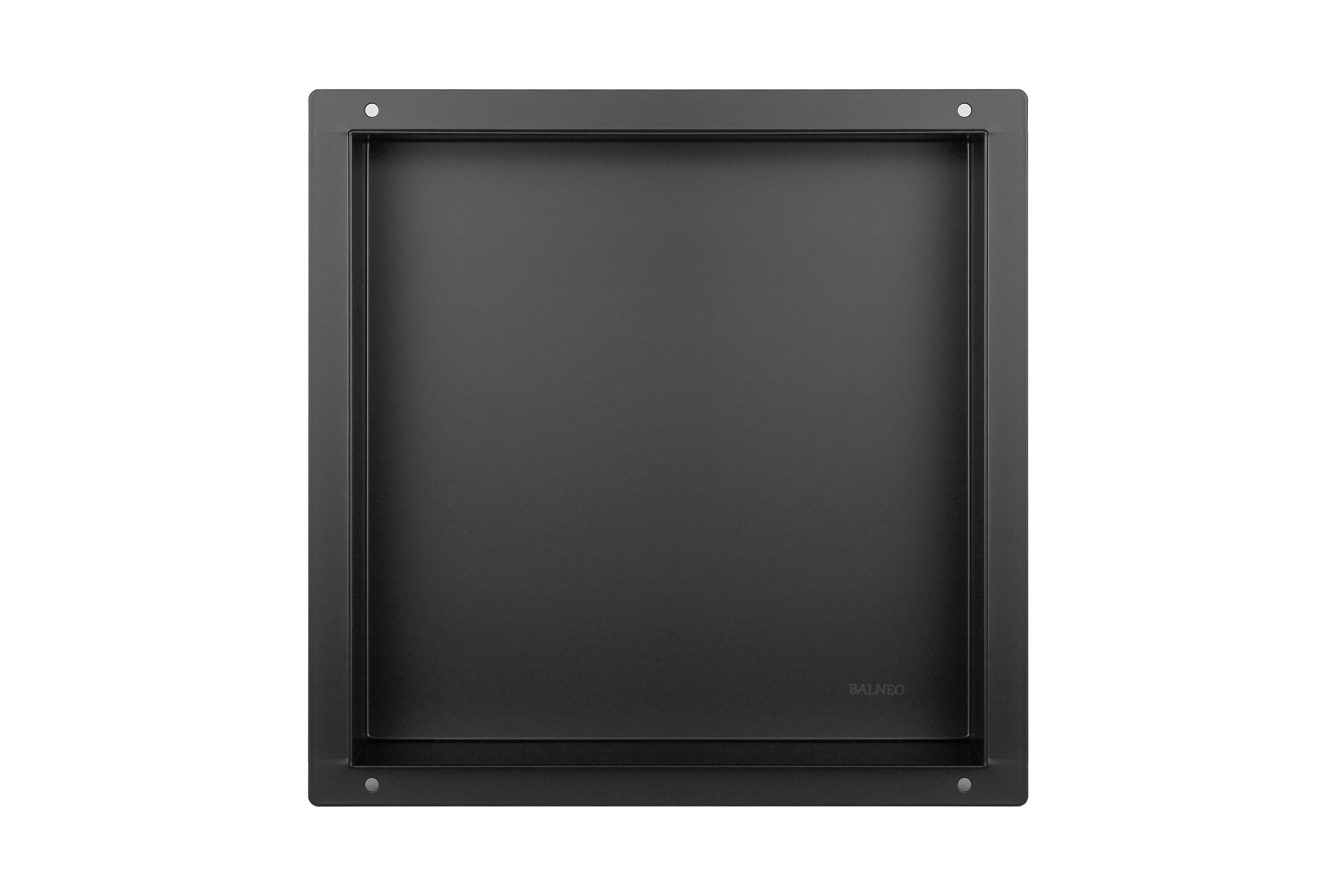 Balneo Wall-Box No Rim Black étagère encastrée 30 cm noir OB-BL1-NR