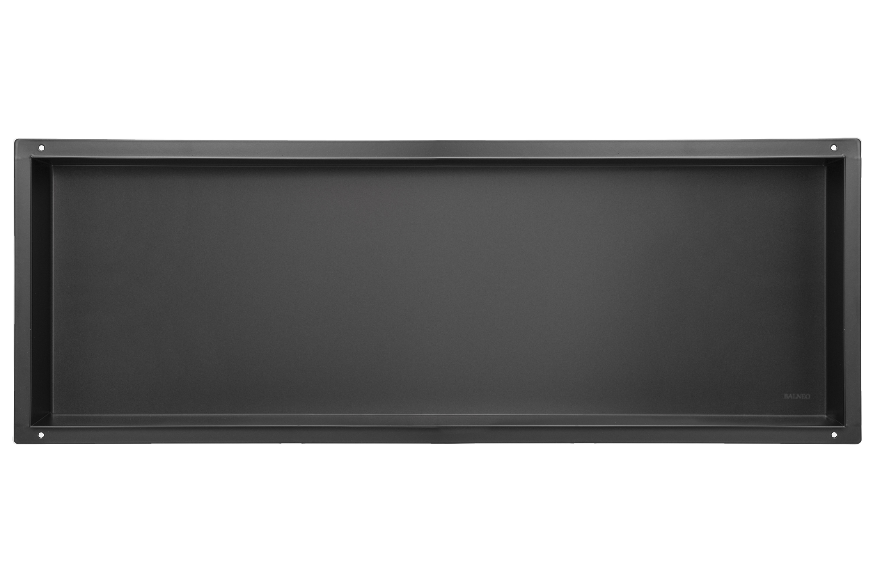 Balneo Wall-Box No Rim Black étagère encastrée 90 cm noir OB-BL6-NR