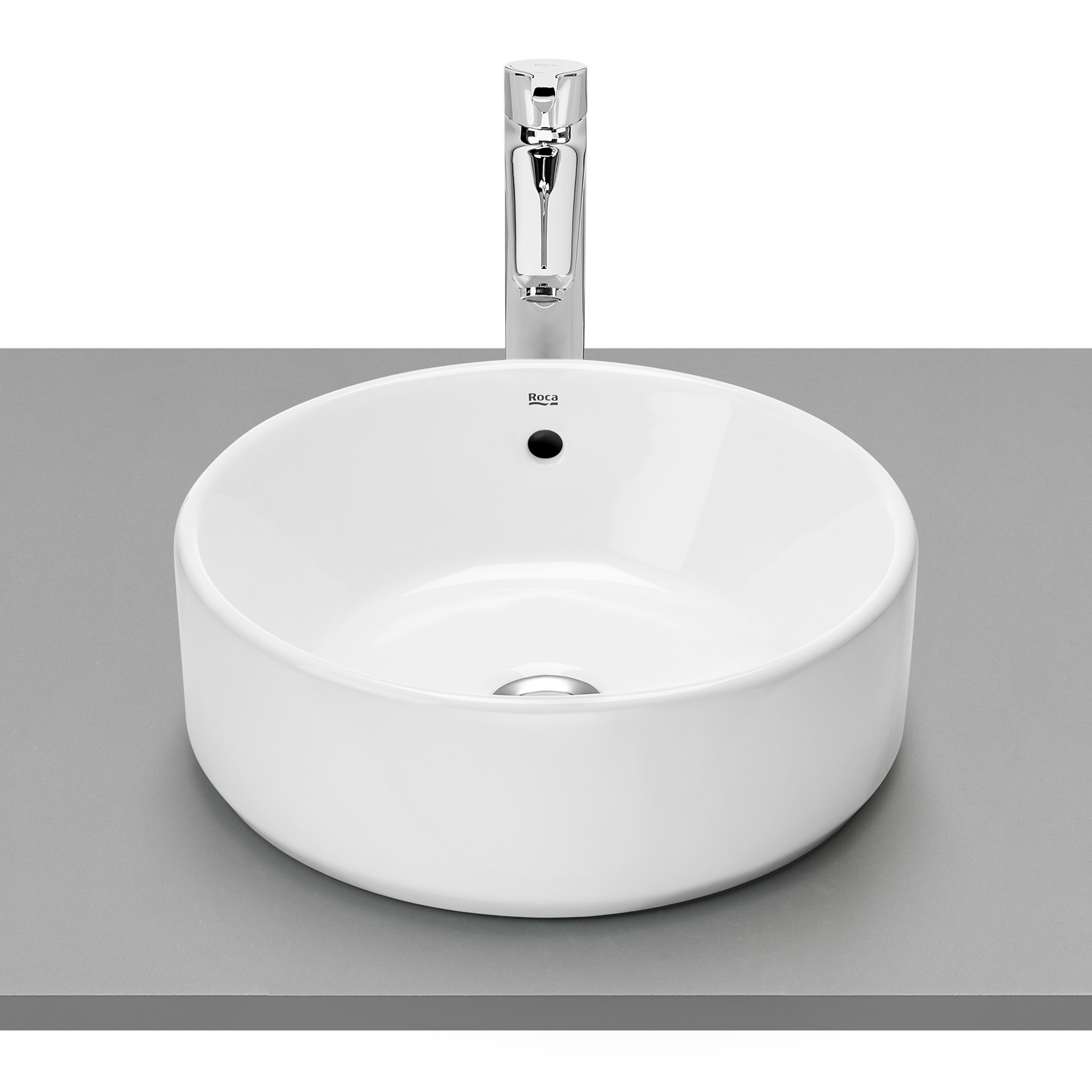 Roca Gap Round lavabo 39x39 cm ronde à poser blanc A3270MJS00
