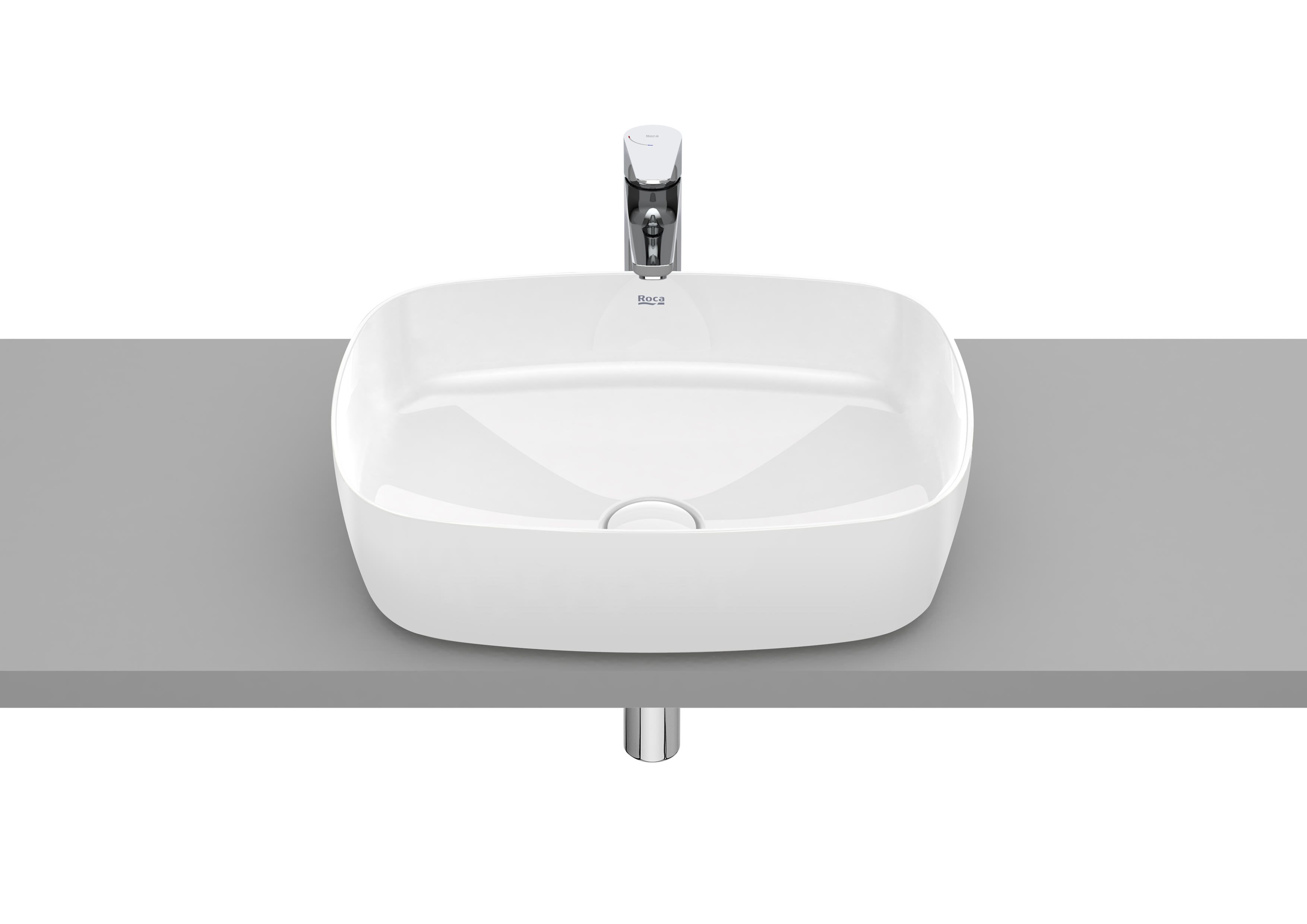 Roca Inspira lavabo 50x37 cm rectangulaire à poser blanc A327500S00