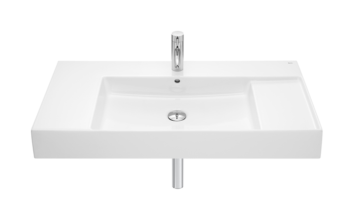 Roca Inspira lavabo 100x49 cm rectangulaire classique blanc brillant A32752AS00
