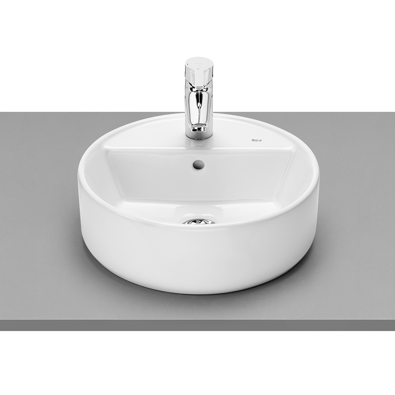 Roca Gap lavabo 40x40 cm ronde à poser blanc A3270MKS00