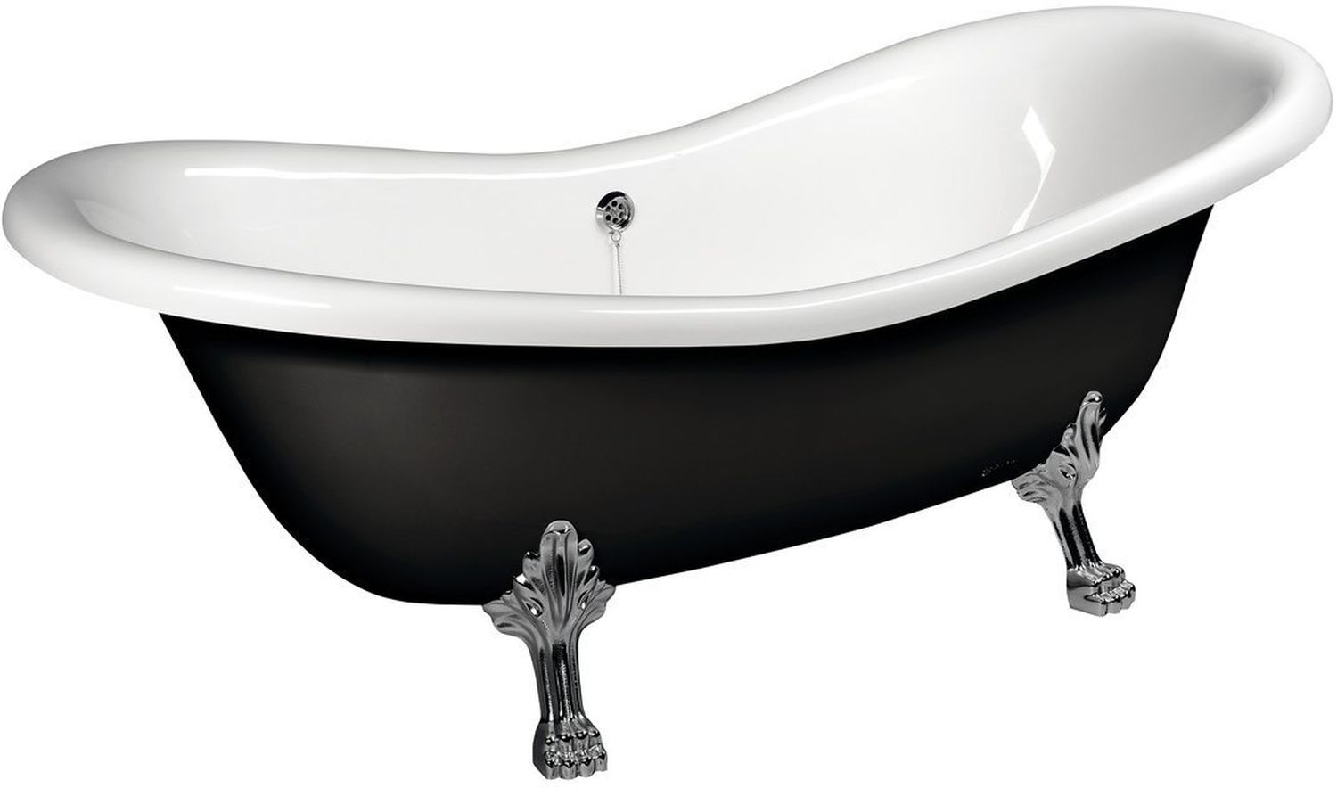 Polysan Charleston baignoire autoportante 188x80 cm ovale bicolore 72958