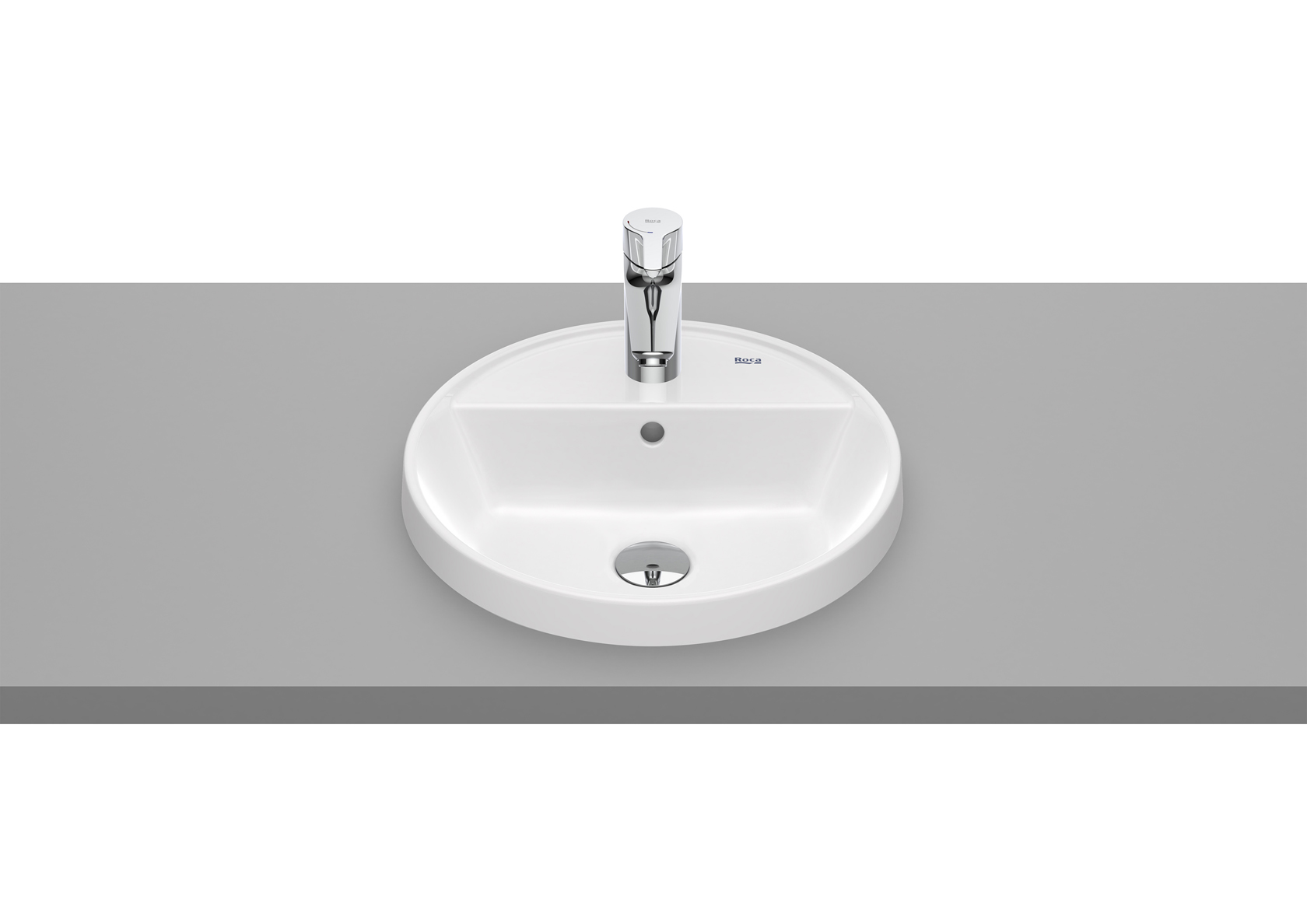 Roca Gap lavabo 40x40 cm ronde encastrée blanc A3270Y4S00