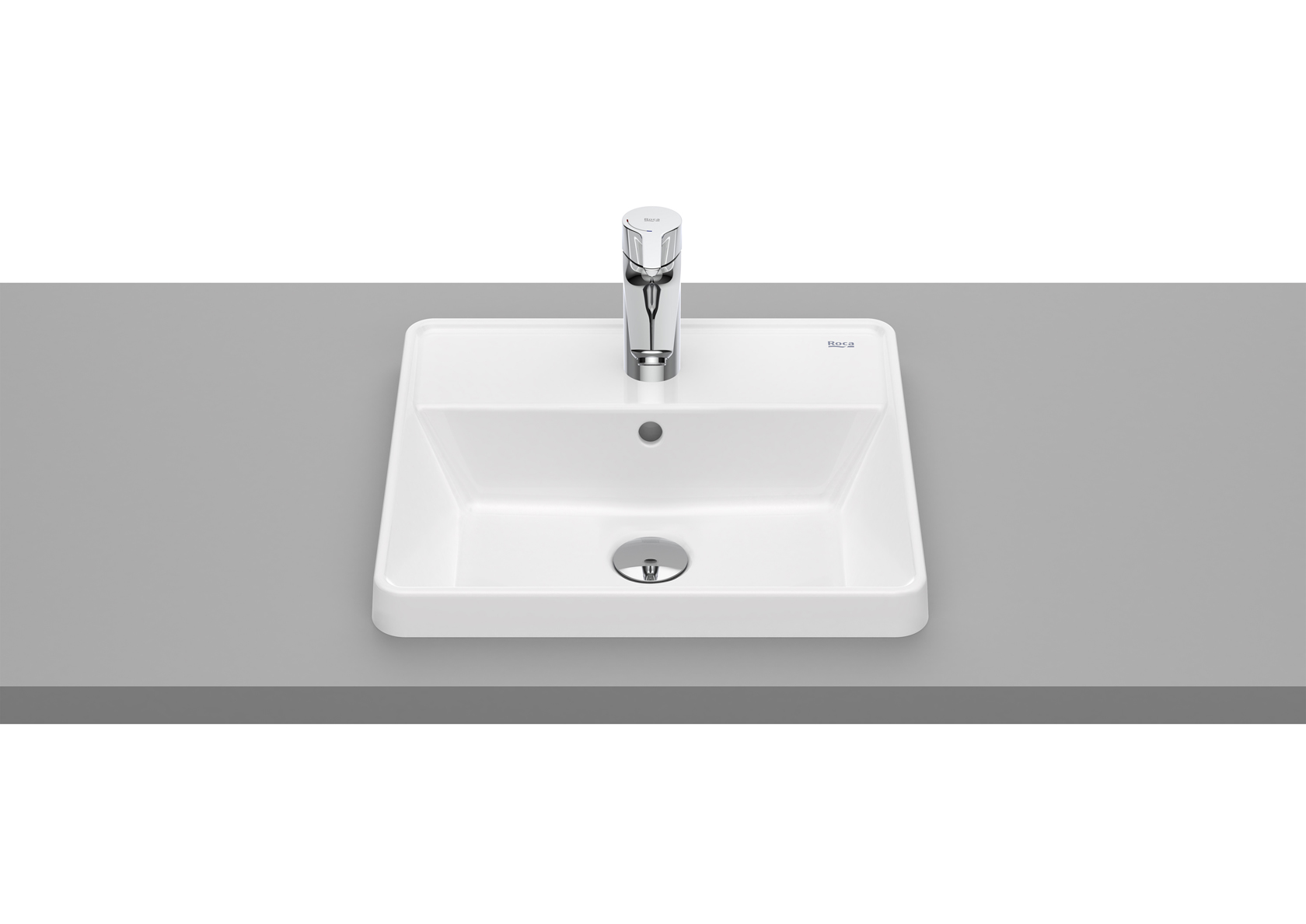 Roca Gap Square lavabo 42x39 cm rectangulaire encastrée blanc A3270Y9S00
