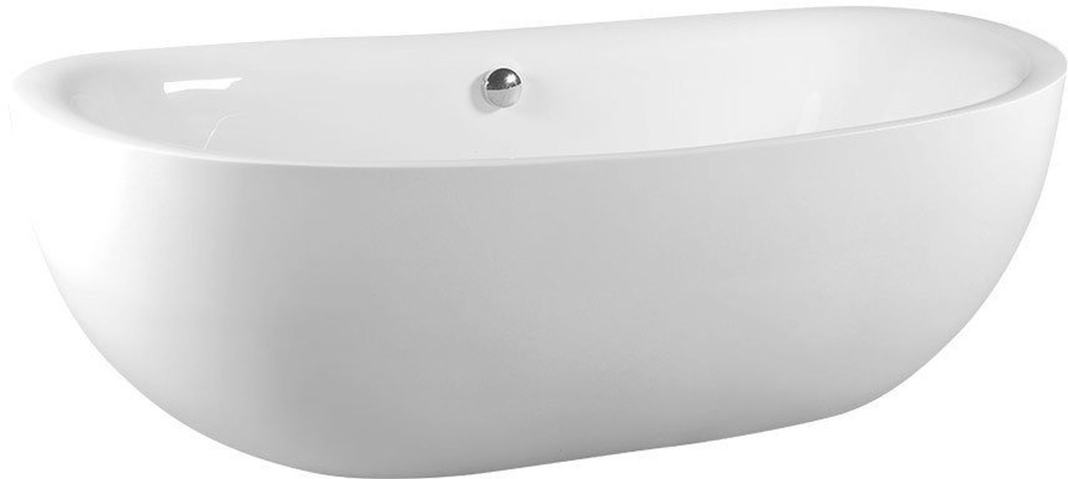 Polysan Zasu baignoire autoportante 180x81 cm ovale blanc 69611