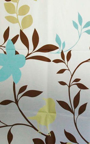 Aqualine rideau de douche 180x180 cm blanc-multicolore ZV012