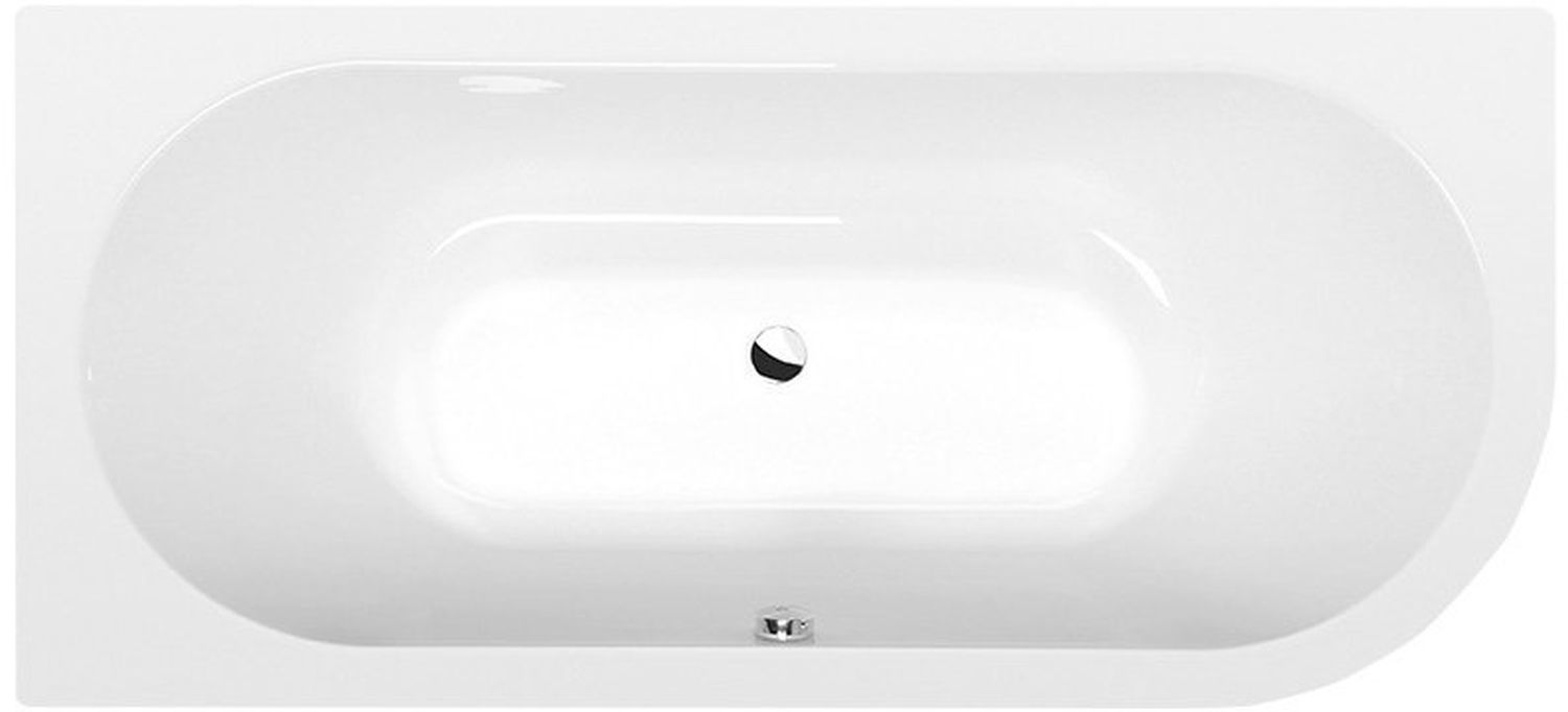 Polysan Viva baignoire d'angle slim 175x80 cm côté gauche blanc 70119S