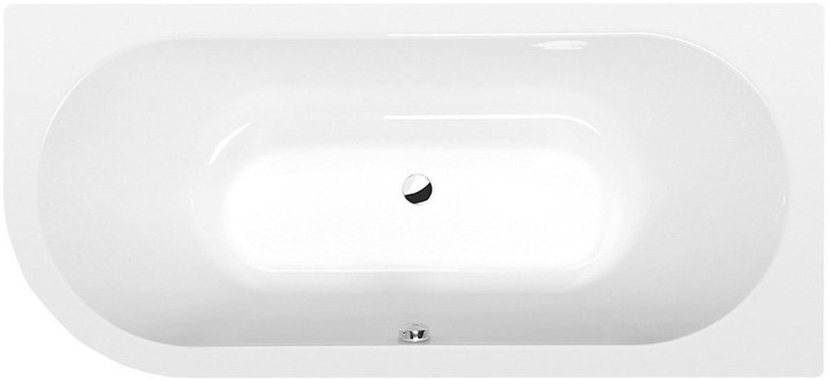 Polysan Viva baignoire d’angle 185x80 cm côté droit blanc 72129S