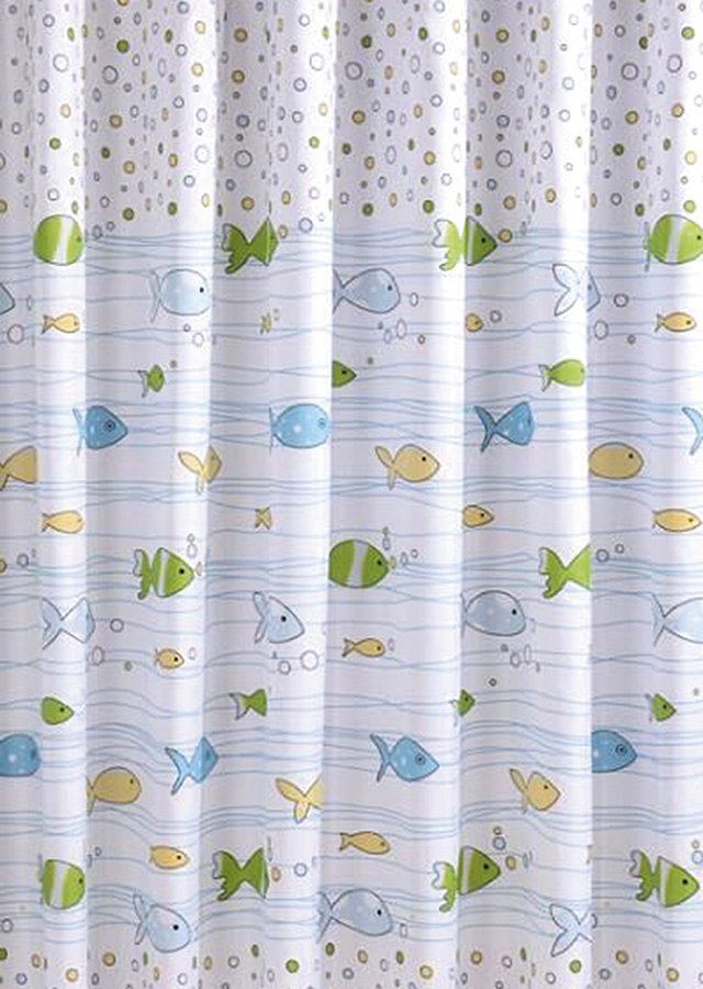 Aqualine rideau de douche 180x180 cm blanc-multicolore ZV024