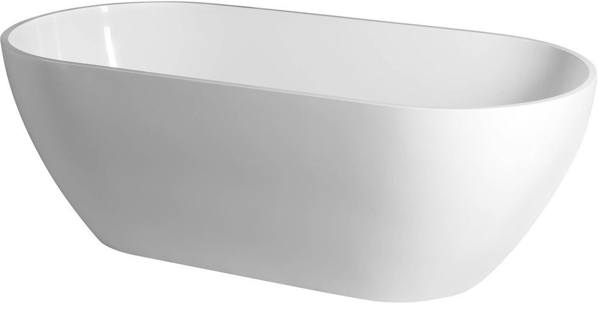 Polysan Reduta baignoire autoportante 171x81 cm ovale blanc 72842