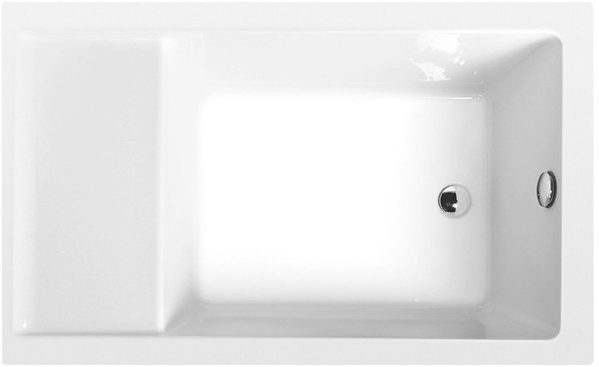 Polysan Jazz baignoire rectangulaire 120x75 cm blanc 72913