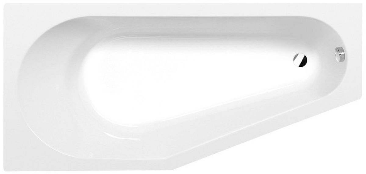 Polysan Tigra baignoire d’angle 150x75 cm côté gauche blanc 72928