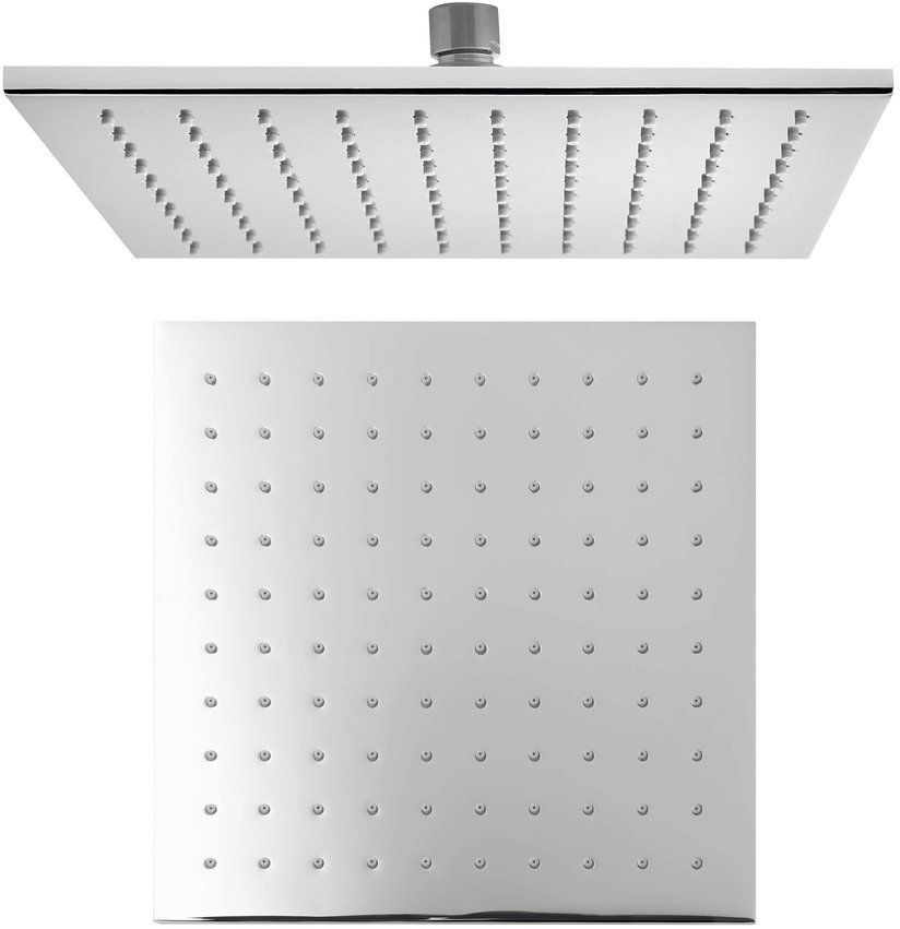 Sapho douche à effet de pluie 25x25 cm carrée chrome 1203-05