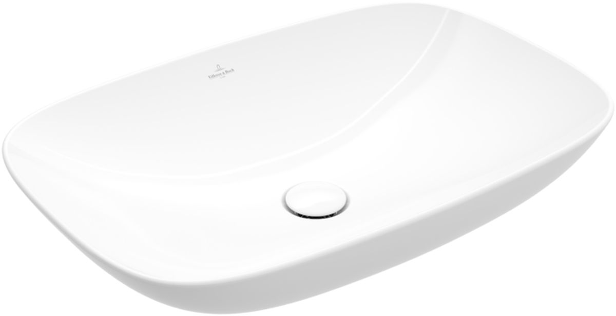 Villeroy & Boch Loop & Friends lavabo 56x38 cm rectangulaire à poser blanc brillant 4A4900R1
