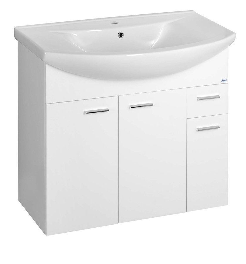 Aqualine Zoja armoire 81.2x34.2x74 cm sous-lavabo suspendu blanc 51083A