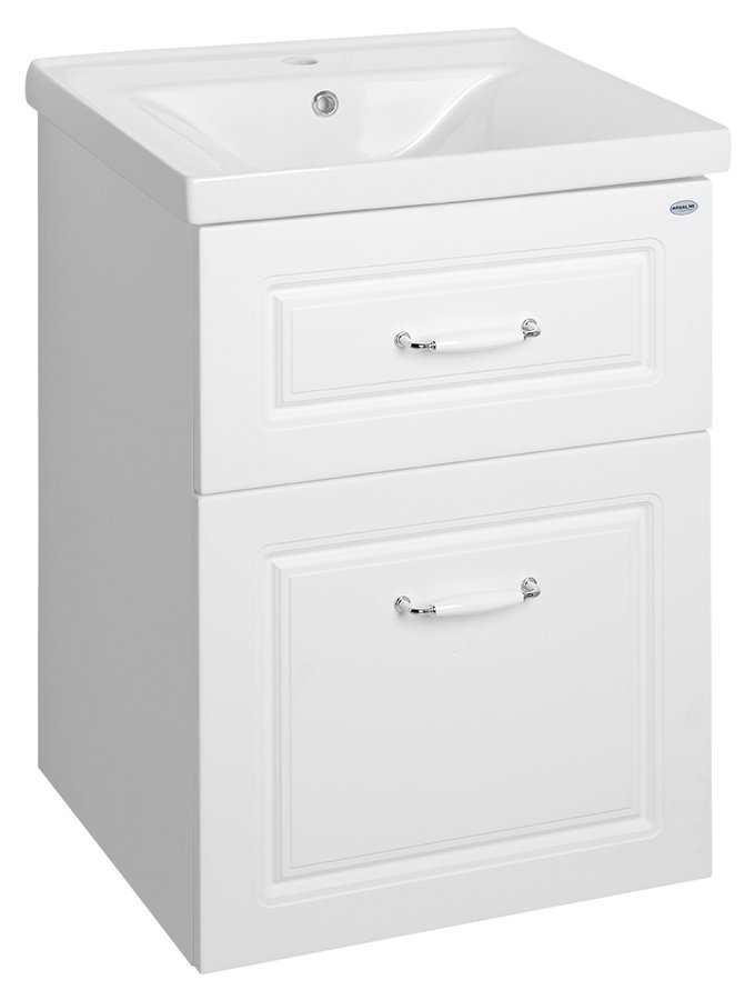 Aqualine Favolo armoire 51.8x44x72.5 cm sous-lavabo suspendu blanc FV255