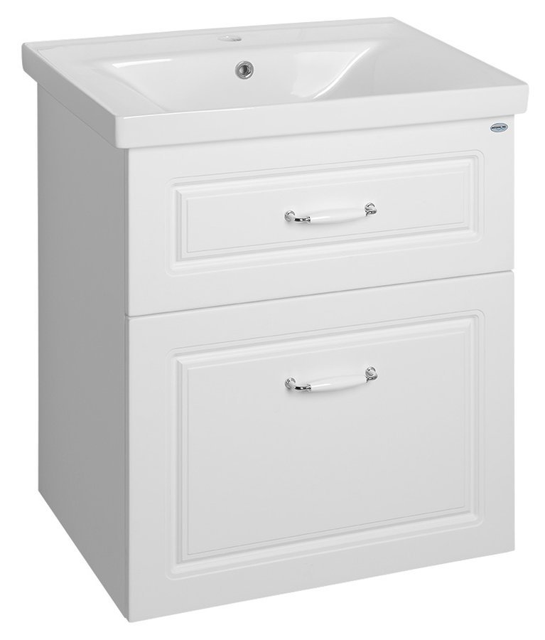 Aqualine Favolo armoire 61.5x43.5x72.5 cm sous-lavabo suspendu blanc FV265