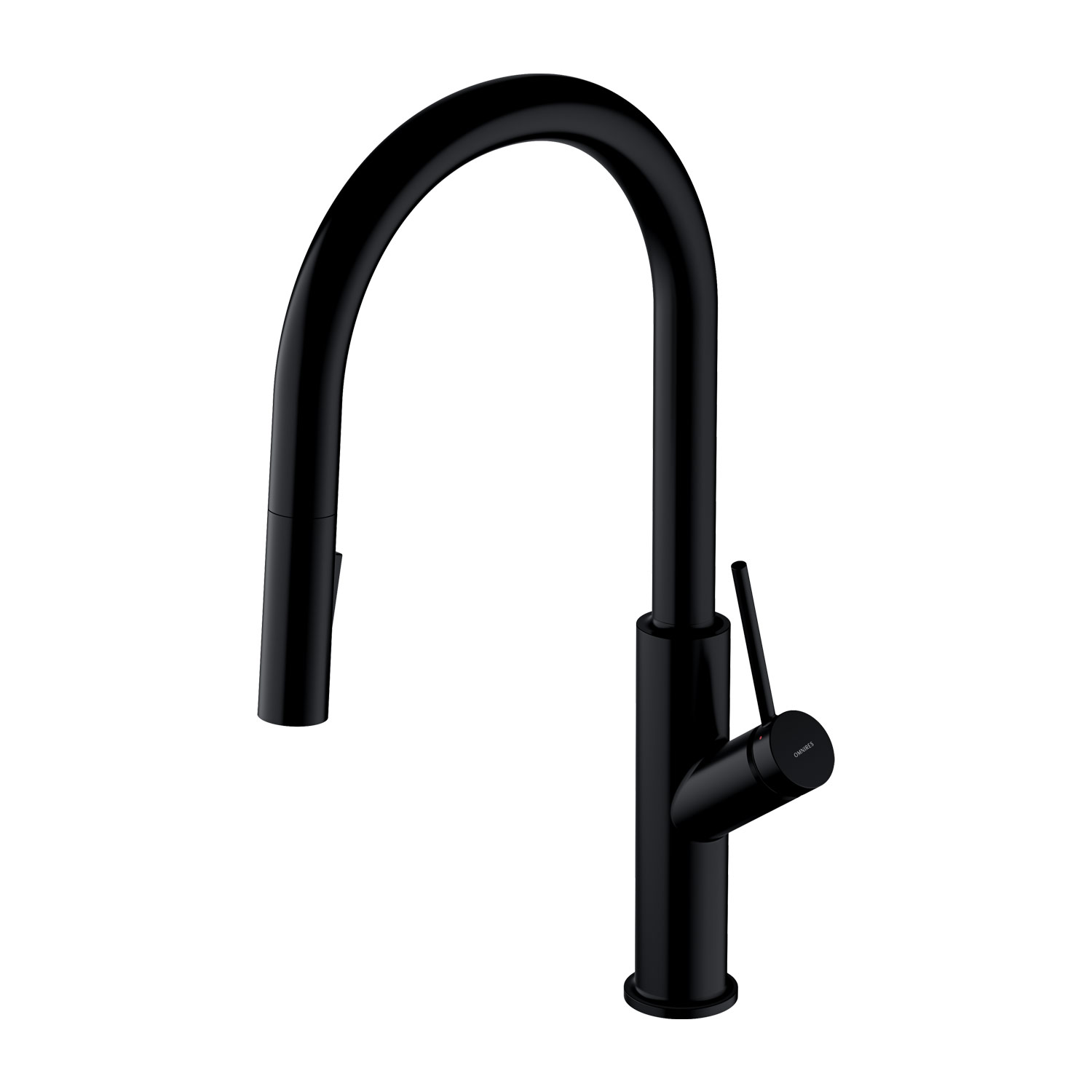 Omnires Bend mitigeur de cuisine sur pied noir BE6455BL