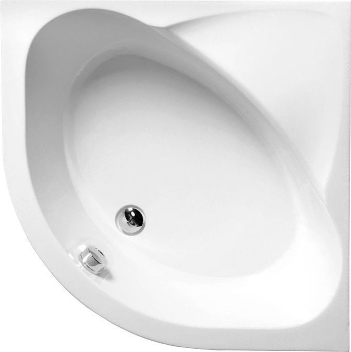 Polysan Selma receveur de douche semi-circulaire 90x90 cm blanc 28611