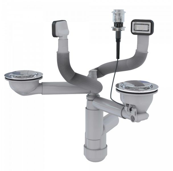 Alveus siphon pour éviers en acier inoxydable 1123353