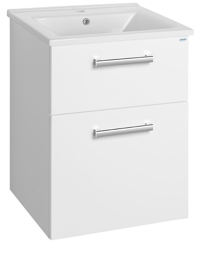 Aqualine Vega armoire 51.5x43.6x72.6 cm sous-lavabo suspendu blanc VG053