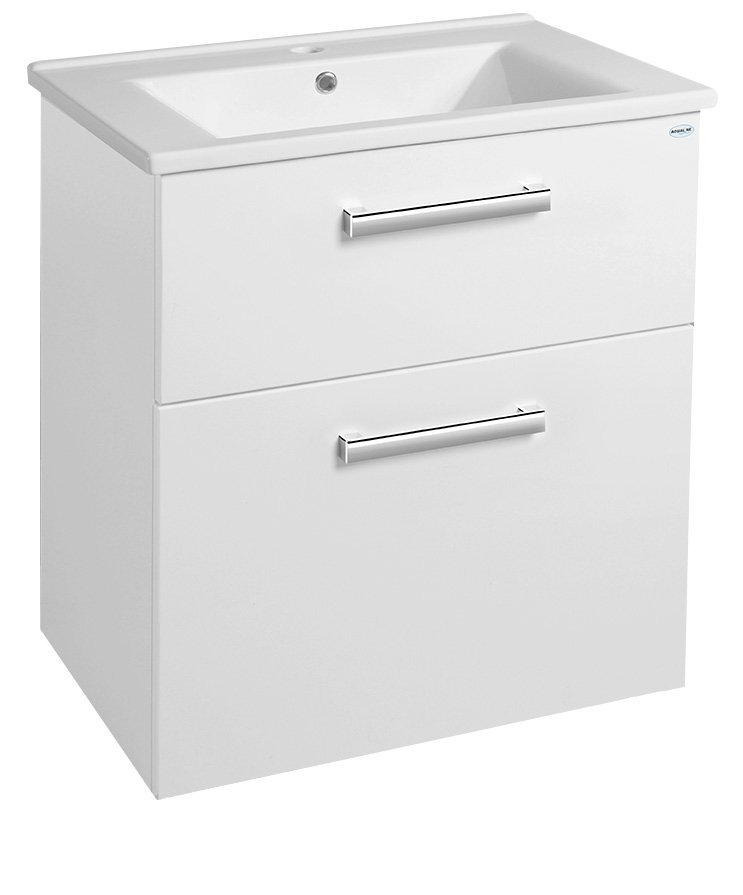 Aqualine Vega armoire 62x43.8x72.6 cm sous-lavabo suspendu blanc VG063