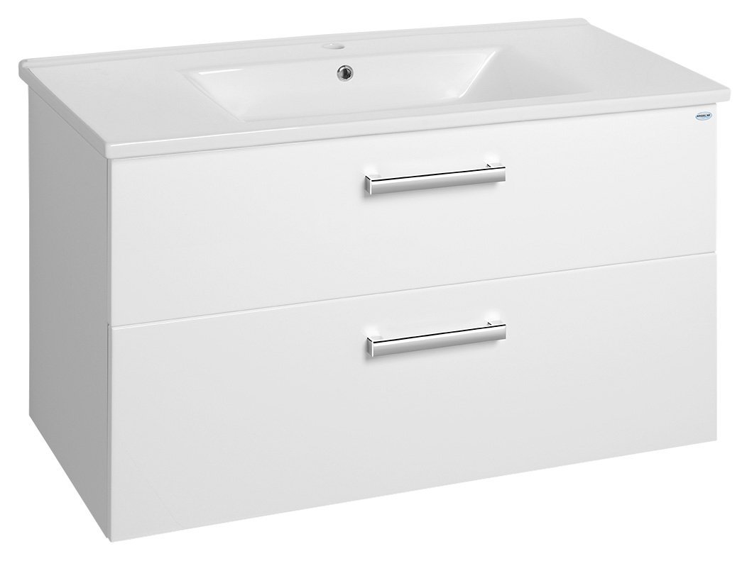 Aqualine Vega armoire 97x43.6x60 cm sous-lavabo suspendu blanc VG103