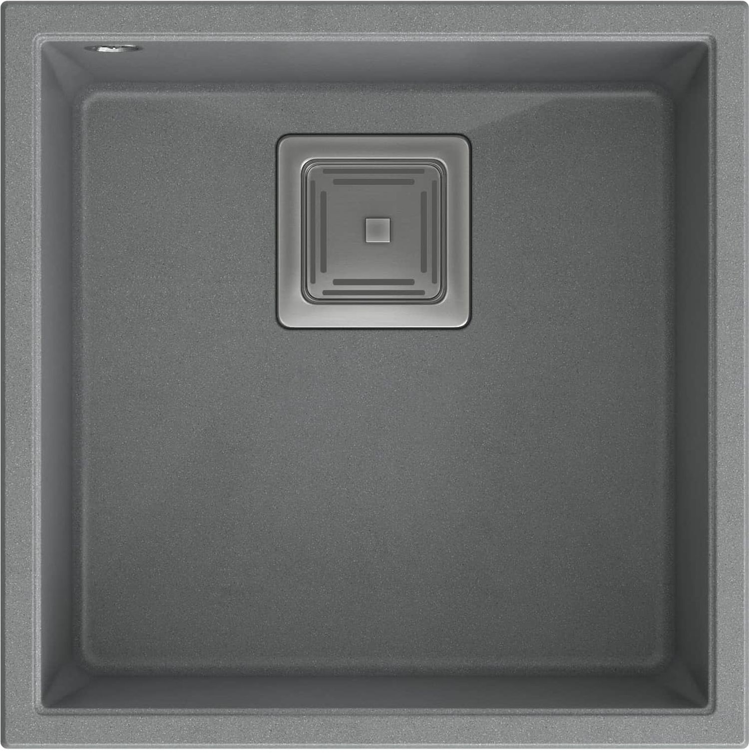 Quadron David évier graniteq 42x42 cm gris/graphite/onyx HQD4242U5-BS