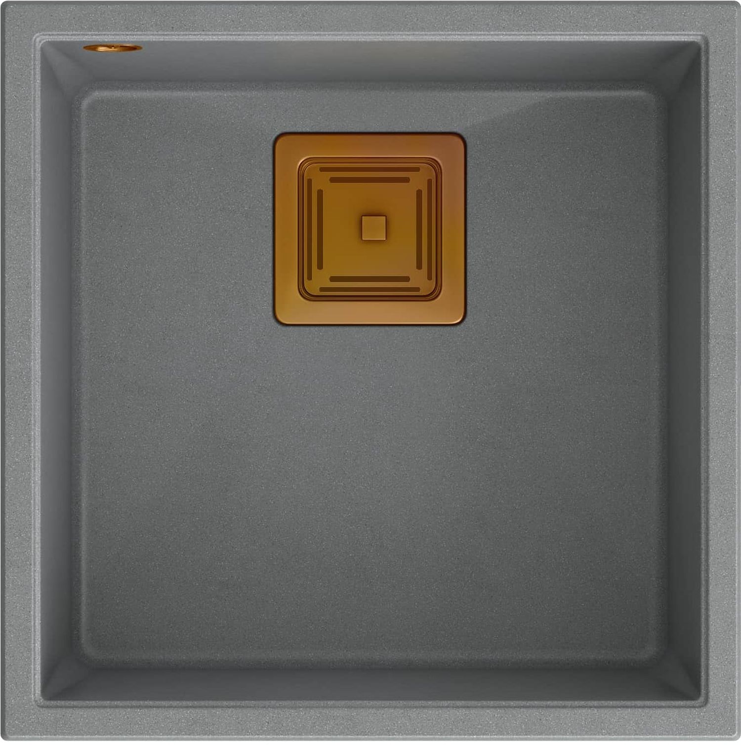 Quadron David évier graniteq 42x42 cm gris/graphite/onyx HQD4242U5-C1