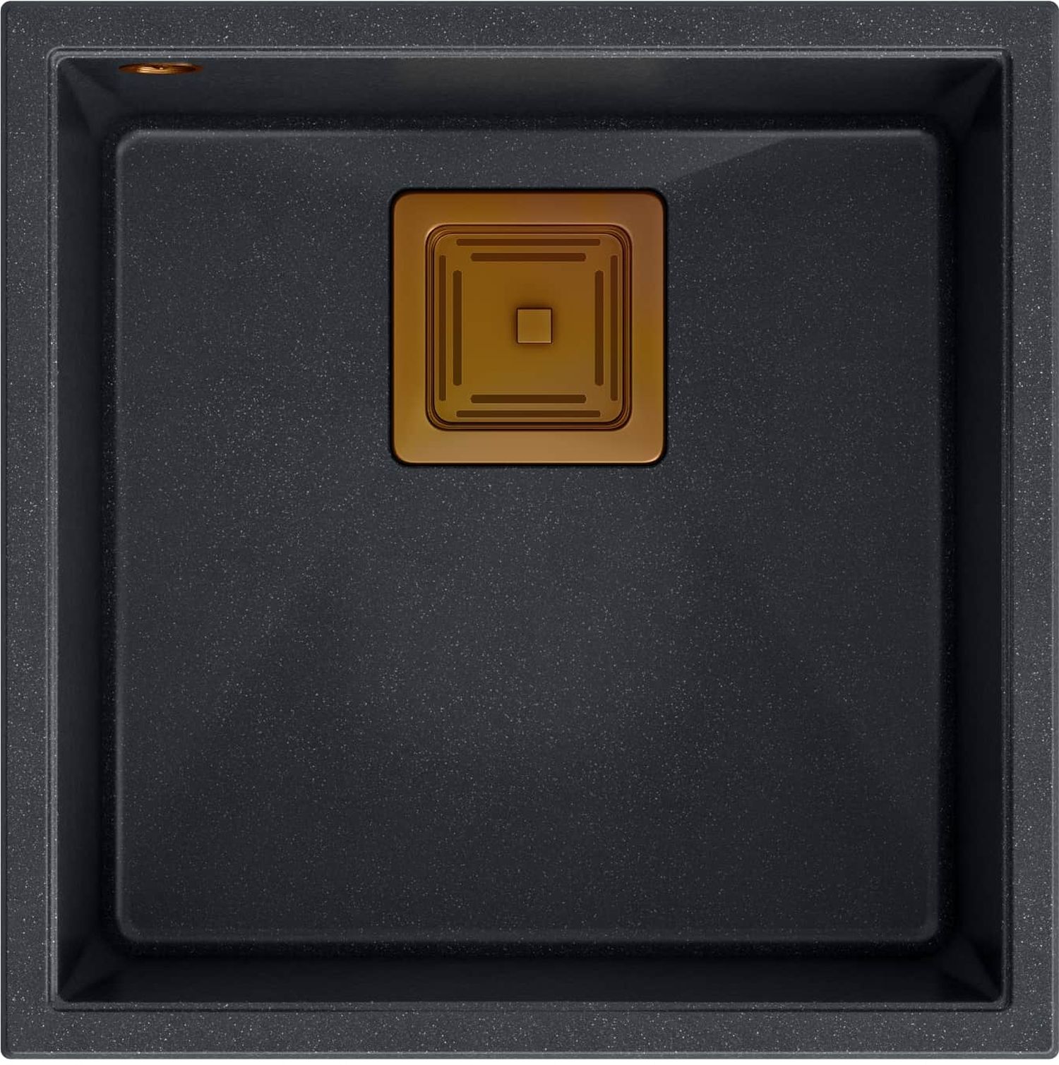 Quadron David évier graniteq 42x42 cm noir HQD4242U8-C1
