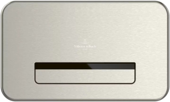 Villeroy & Boch ViConnect bouton de chasse d'eau pour WC acier 922311LC