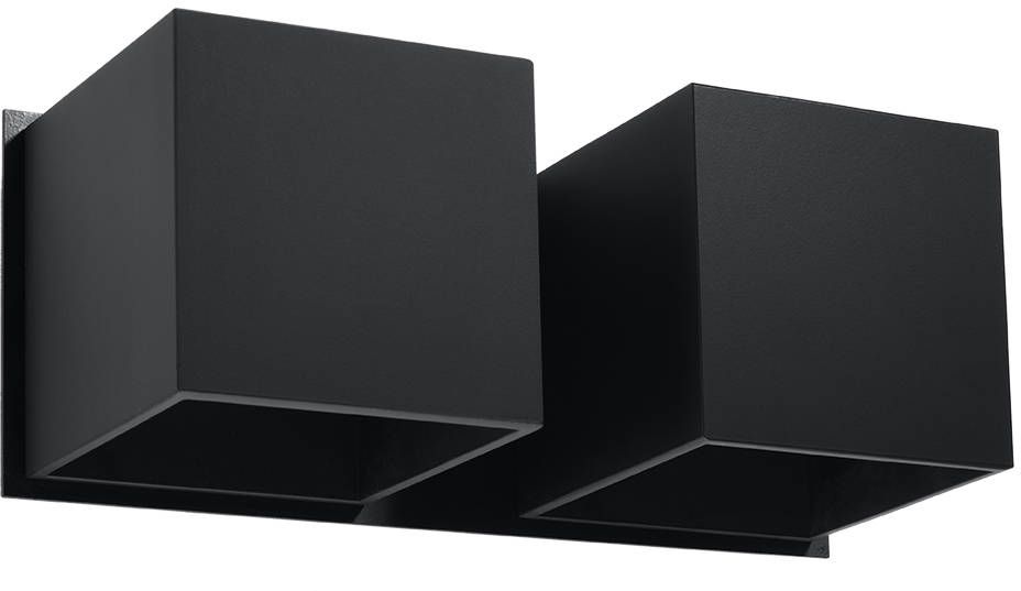 Sollux Lighting Quad 2 applique murale 2x40 W noir SL.0657