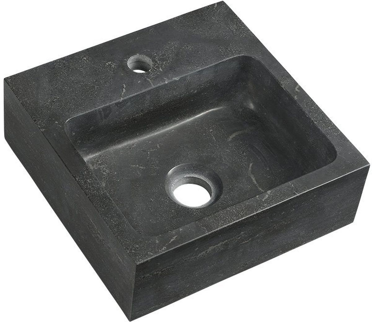 Sapho Blok lavabo 30x30 cm carrée classique-à poser anthracite mat 2401-29