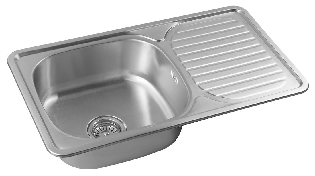 Aqualine évier en acier inoxydable 76x42 cm AQ7642B