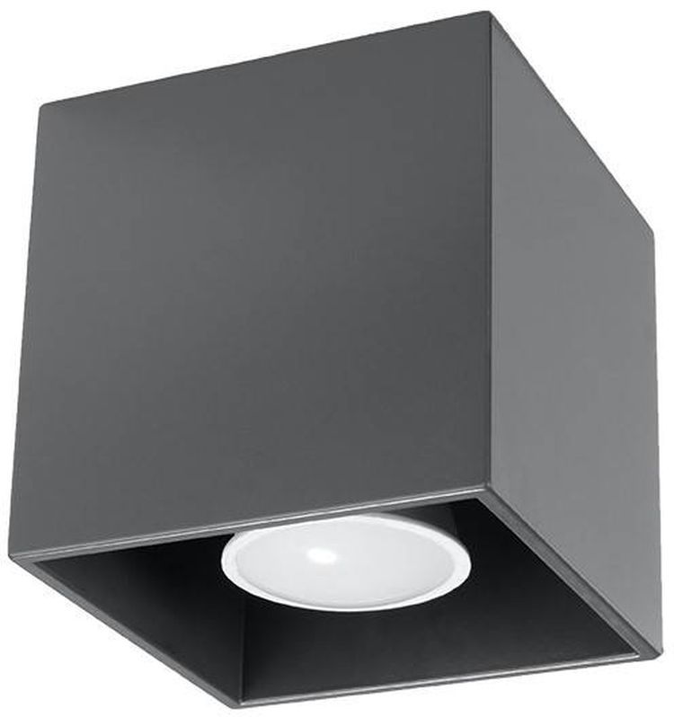 Sollux Lighting Quad plafonnier 1x40 W anthracite SL.0567