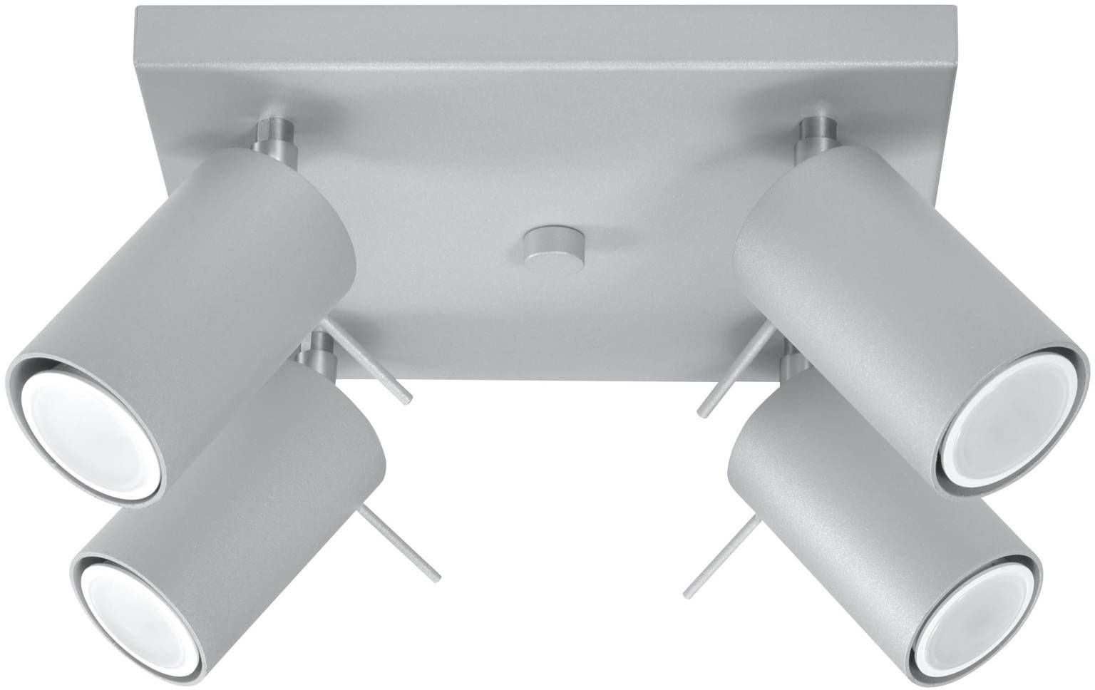 Sollux Lighting Ring plafonnier 4x40 W gris SL.0452