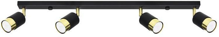 Sollux Lighting Nero plafonnier 4x40 W noir-doré SL.1072