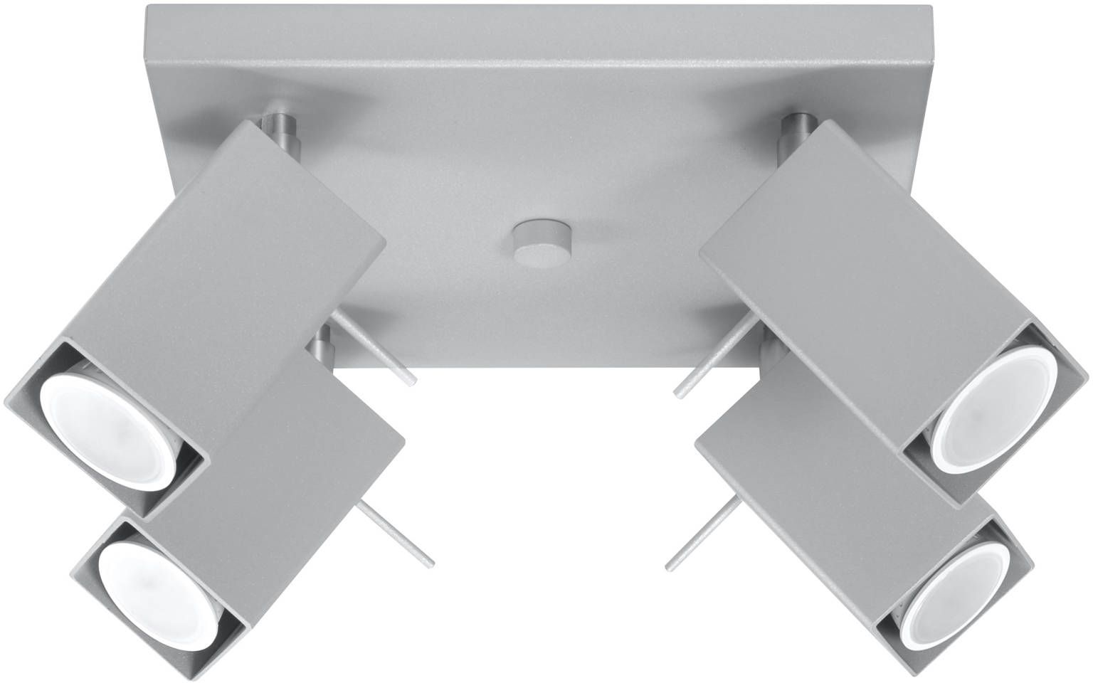 Sollux Lighting Merida plafonnier 4x40 W gris SL.0458