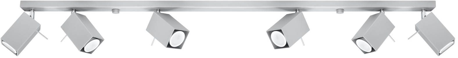 Sollux Lighting Merida plafonnier 6x40 W gris SL.0462