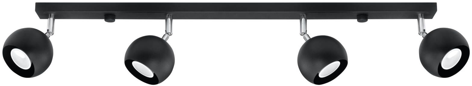 Sollux Lighting Oculare plafonnier 4x40 W noir SL.0447